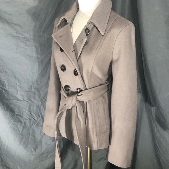 Wool Blend Charcoal Pea Coat by Old Navy - Picture 5 of 9